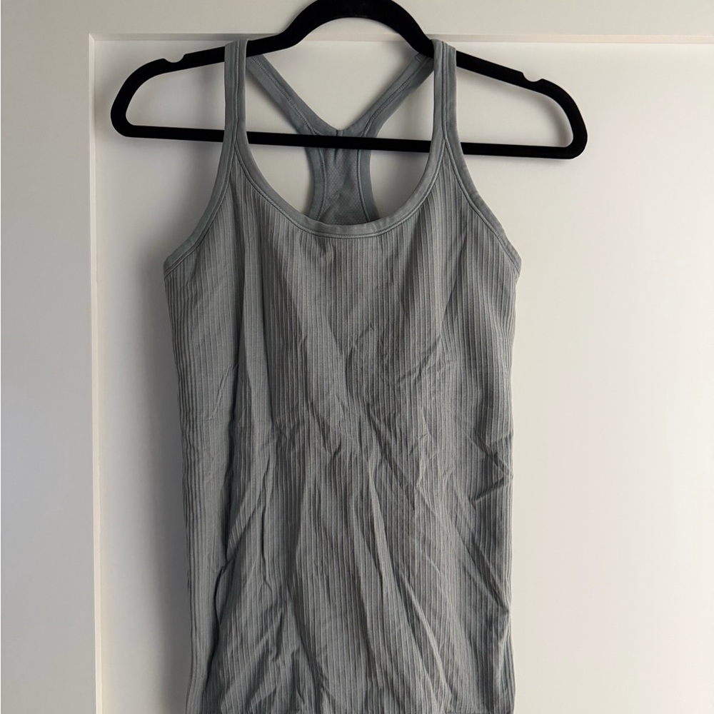 Gray Blue Lululemon Ebb and Flow Tank